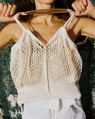 CALELLA FILT - Knitted Cotton Net Bag | Hereu outlet