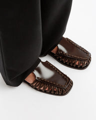ALARO - Square-Toe T-bar Sandal | Hereu online