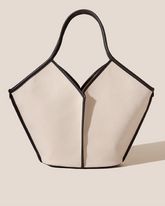 CALELLA - Leather-trimmed Organic Cotton Tote Bag | Hereu US