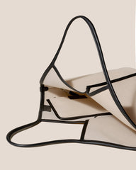 CALELLA - Leather-trimmed Organic Cotton Tote Bag | Hereu US