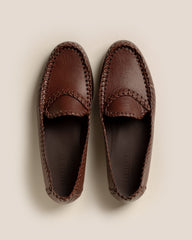 SASTRE SUPPLE SHINY - Braided Seam Slip-On Loafer | Hereu sale