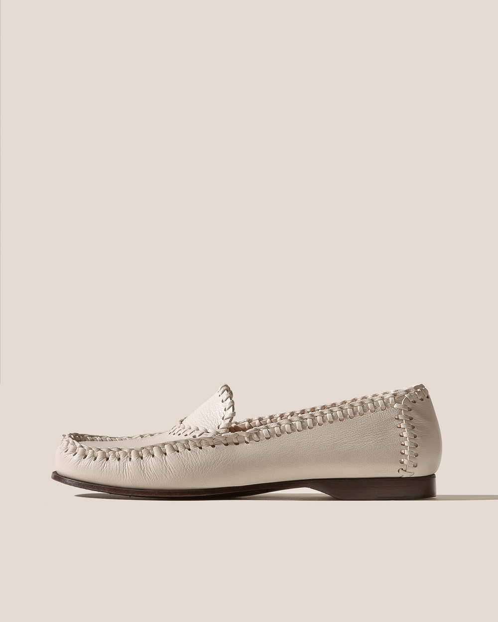 SASTRE SUPPLE SHINY - Braided Seam Slip-On Loafer | Hereu for sale
