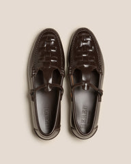 MAQUEDA - Interwoven T-Bar Loafer | Hereu online