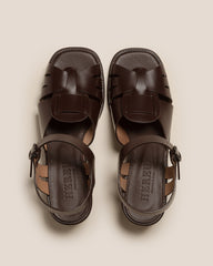 ANCORA SQUARED HEELED - Open-Toe Fisherman Sandal | Hereu near me