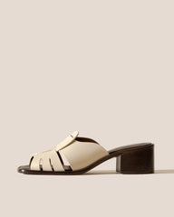 ANCORA SQUARED HEELED SLIDE - Heeled Fisherman Slide | Hereu for sale