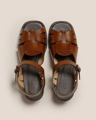 ANCORA SQUARED HEELED - Open-Toe Fisherman Sandal | Hereu online