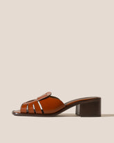 ANCORA SQUARED HEELED SLIDE - Heeled Fisherman Slide | Hereu outlet