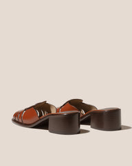 ANCORA SQUARED HEELED SLIDE - Heeled Fisherman Slide | Hereu outlet