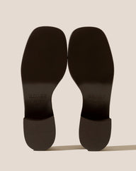 ANCORA SQUARED HEELED SLIDE - Heeled Fisherman Slide | Hereu outlet