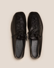 PLEGADA SHINY - Deconstructed Lace-up Shoe | Hereu online