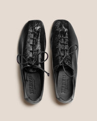 PLEGADA CRINKLED GLOSSY - Deconstructed Lace-up Shoe | Hereu US