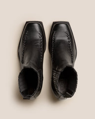 AGULLA - Square-Toe Braided Detail Chelsea Boot | Hereu sale