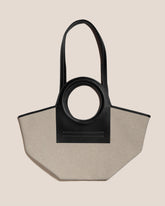 CALA S - Leather-trimmed Canvas Tote Bag | Hereu on sale