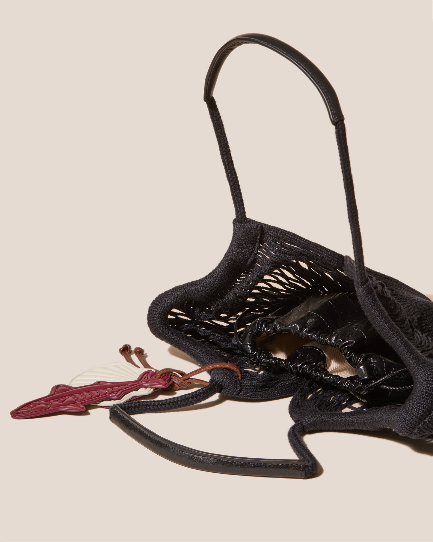 CALELLA FILT S CHARM - Knitted Cotton Net Bag | Hereu online