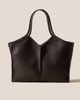 CALELLA SQUARED MEDIUM GRAINY - Leather-trimmed Tote Bag | Hereu near me