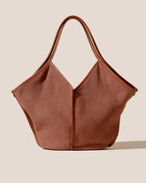 CALELLA SOFT LINEN - Leather-trimmed Tote Bag | Hereu sale