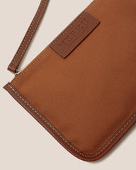 CALELLA - Leather-trimmed Organic Cotton Tote Bag | Hereu outlet