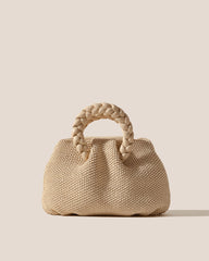 BOMBON M SOFT RAFFIA - Medium Plaited-handle Raffia Handbag | Hereu online