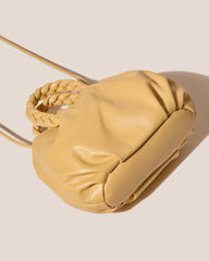 BOMBON M SUPPLE SHINY - Medium Plaited-handle Leather Handbag | Hereu online