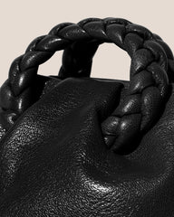 BOMBON SUPPLE SHINY - Plaited-handle Leather Handbag | Hereu on sale