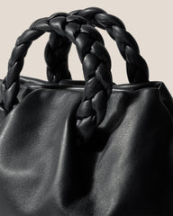 BOMBON M - Medium Plaited-handle Leather Handbag | Hereu discount