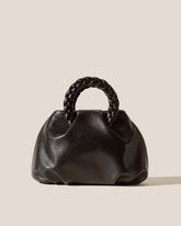 BOMBON M SUPPLE SHINY - Medium Plaited-handle Leather Handbag | Hereu US