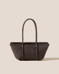 FORNA RAFFIA - Leather Framed Shoulder Bag | Hereu outlet