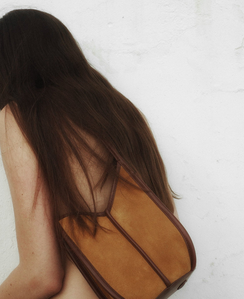 CALELLA BUCKET SUEDE - Leather-trimmed Shoulder Bag | Hereu outlet