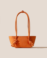 FLECA MINI SHOULDER NUBUCK - Knotted-handle Shoulder Bag | Hereu for sale