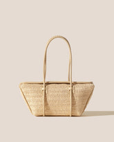 FORNA RAFFIA - Leather Framed Shoulder Bag | Hereu online