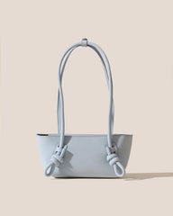 FLECA MINI SHOULDER NUBUCK - Knotted-handle Shoulder Bag | Hereu on sale