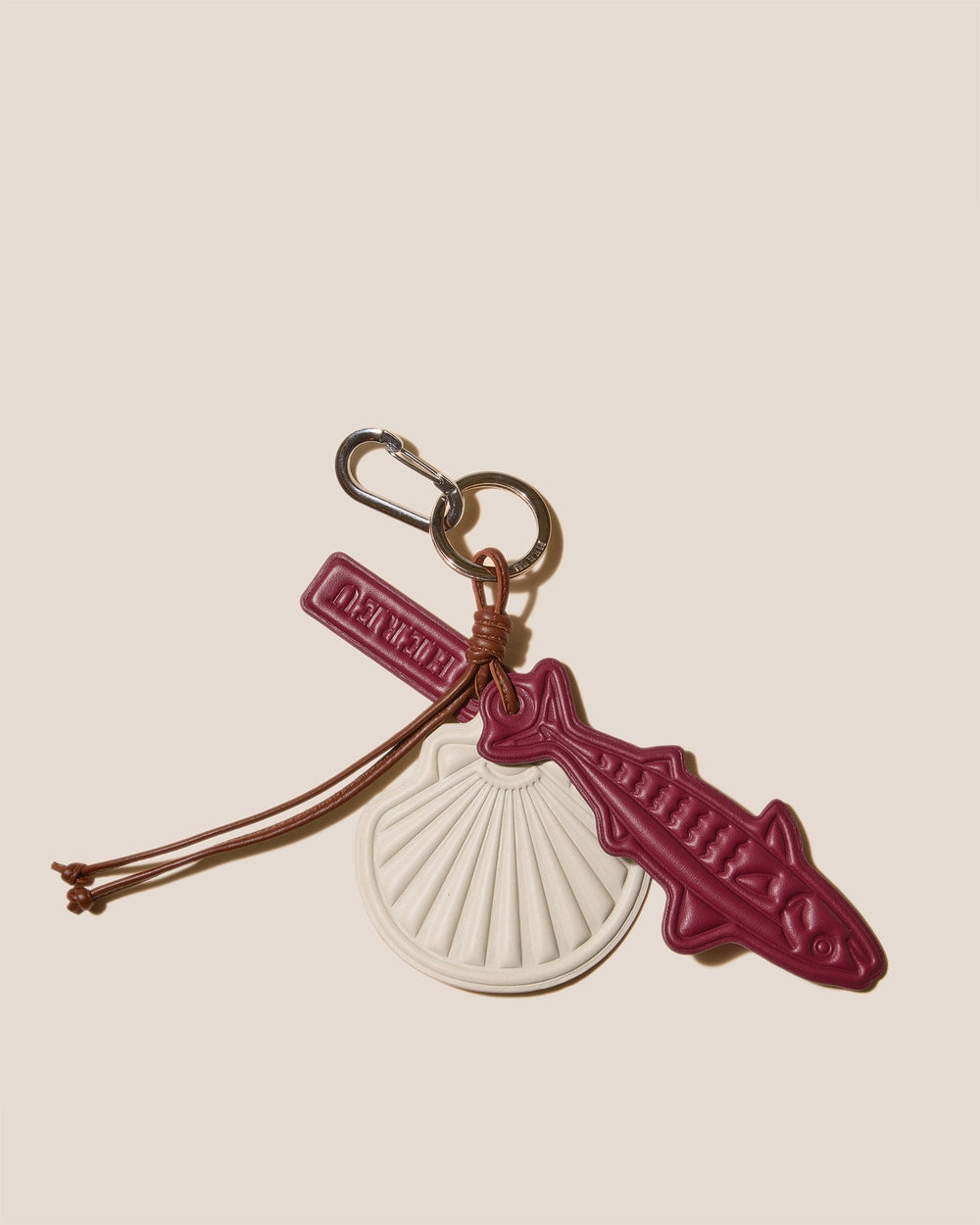 LAMAR KEYCHAIN - Embossed Leather Keychain | Hereu online