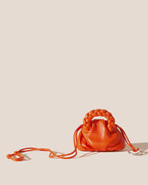 BOMBON MINI PURSE - Plaited-Handle Leather Keychain Purse | Hereu on sale