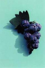 RAÏM - Hand-Knotted Grapes Leather Key Holder | Hereu sale