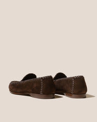 SASTRE SUEDE - Braided Seams Slip-on Loafer | Hereu discount
