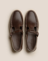 ALBER RUBBER VEG TAN - T-bar Loafer | Hereu online