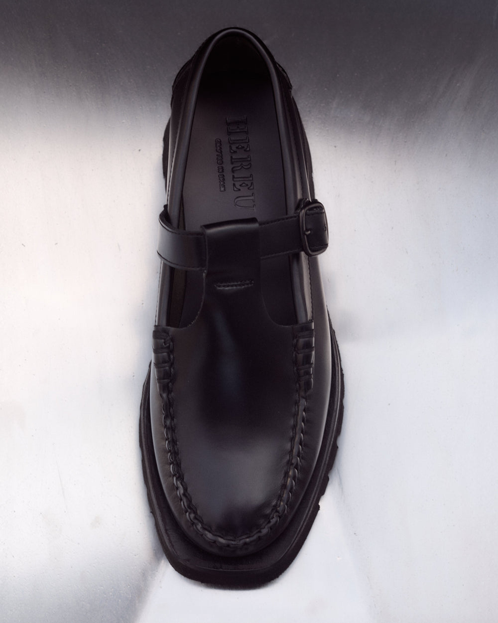 ALBER SPORT - Tread Sole T-Bar Loafer | Hereu on sale