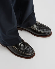 NOMBELA VEG TAN - Interwoven Detail Slip-On Loafer | Hereu US