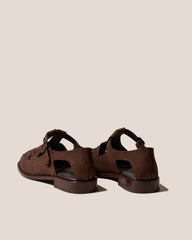 BESSO NUBUCK - Woven T-bar Sandal | Hereu online