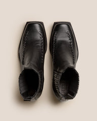 AGULLA - Square-Toe Braided Detail Chelsea Boot | Hereu online