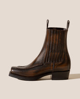 AGULLA - Square-Toe Braided Detail Chelsea Boot | Hereu US