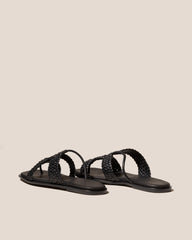LINA WOVEN - Strappy Toe-Post Sandal | Hereu on sale