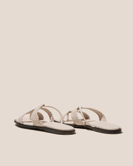 LINA WOVEN - Strappy Toe-Post Sandal | Hereu discount