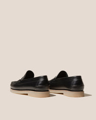 NOMBELA RUBBER VEG TAN - Interwoven Detail Slip-On Loafer | Hereu sale