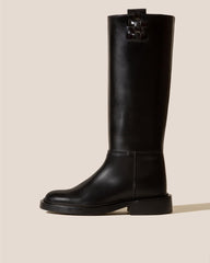 Hereu Boots | ANELLA - Interwoven Detailed Pull-On Boot - Women