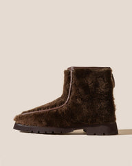 Hereu Boots | ARMENTA LOW ZIPPED - Shearling Ankle Boot Loafer - Women