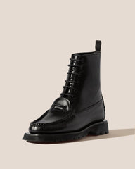 Hereu Boots | CORDO - Tread Sole Lace-Up Loafer Boot - Women