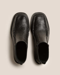 Hereu Boots | QUADRA GRAINY - Square Toe Back Zip Boot - Women