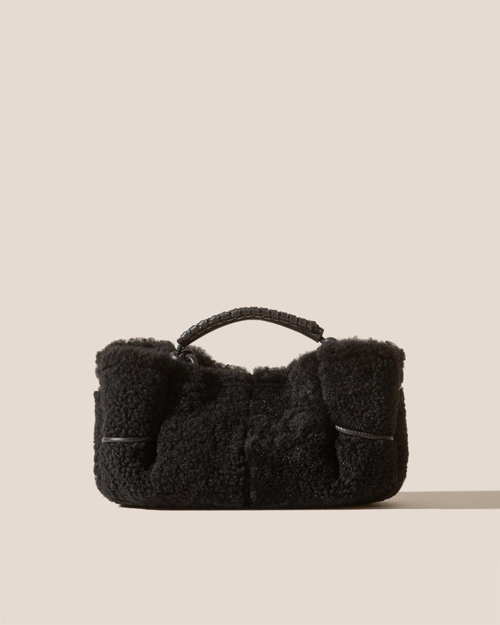 Hereu Crossbody Bags | ARTA MINI CURLY SHEARLING - Pleated Crossbody Bag - Women
