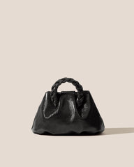 Hereu Crossbody Bags | BOMBON CRINKLED GLOSSY - Small Plaited-handle Leather Crossbody Bag - Women